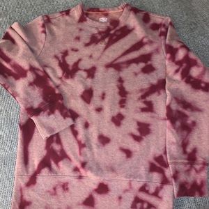 Lg kids bleach dyed sweatshirt